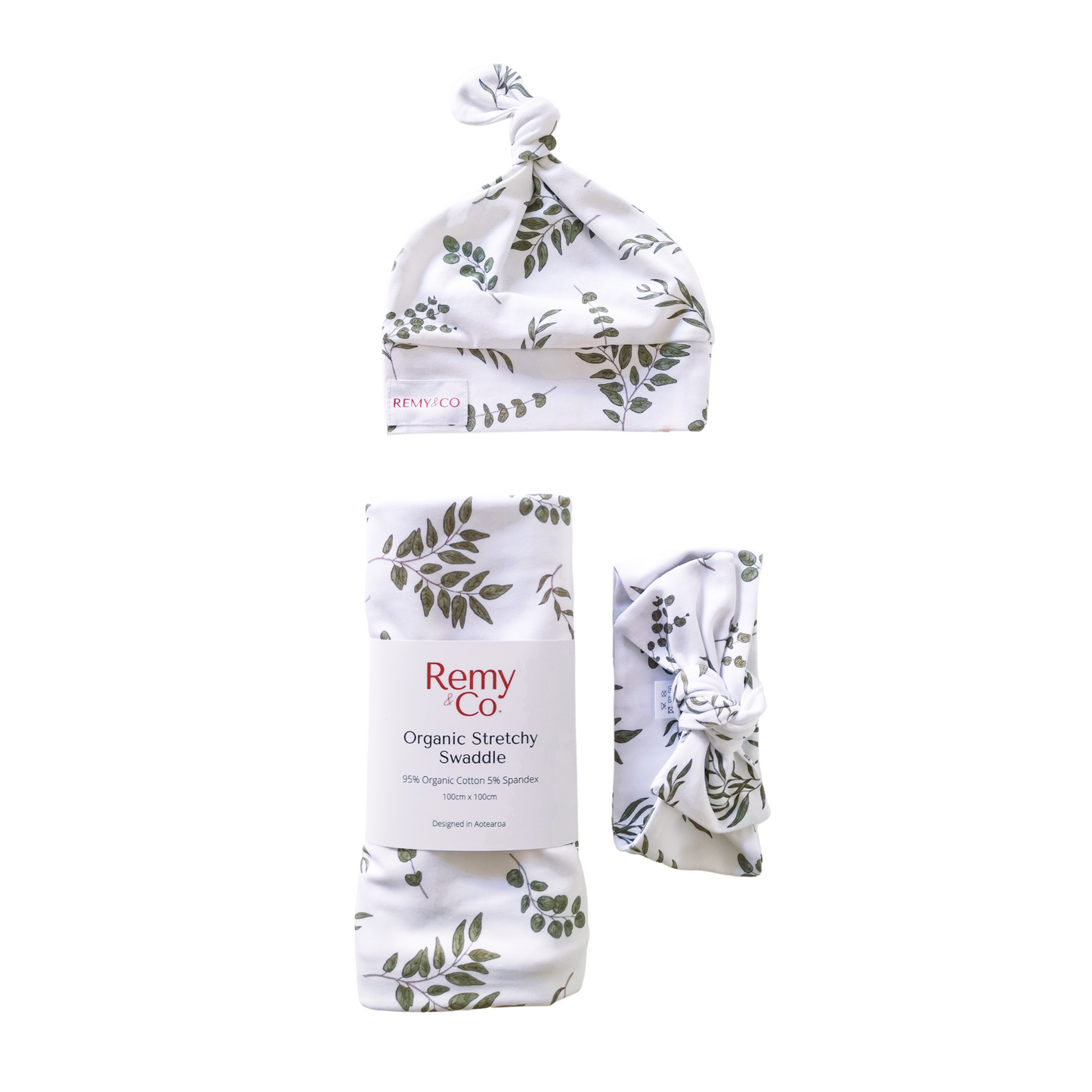 Organic Stretchy Swaddle - Eucalyptus