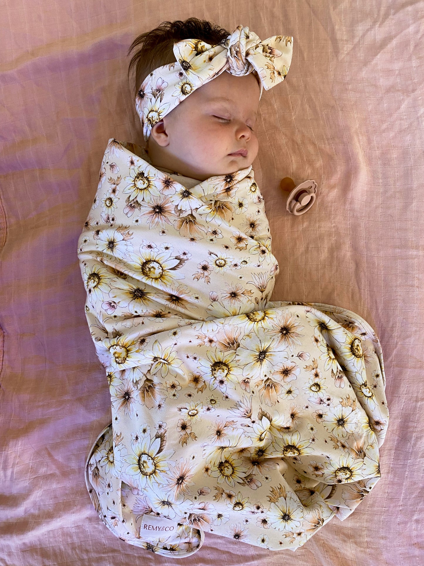 Organic Stretchy Swaddle - Chloe Floral
