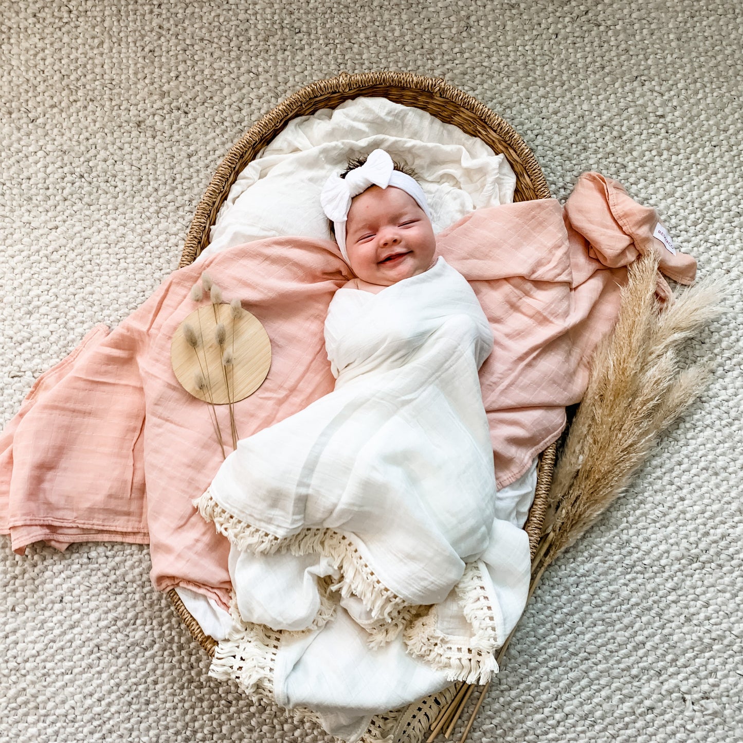 Muslin Wrap Cloud - With Tassels