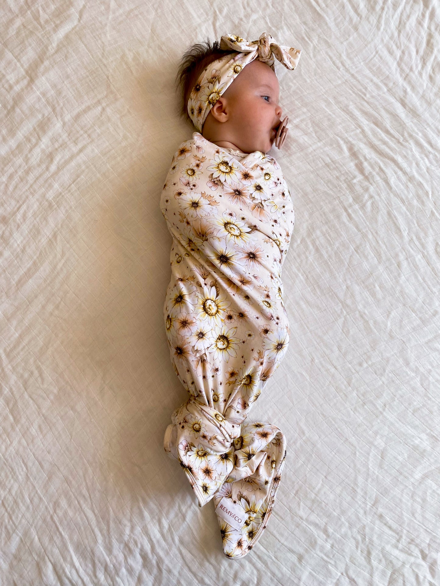 Organic Stretchy Swaddle - Chloe Floral