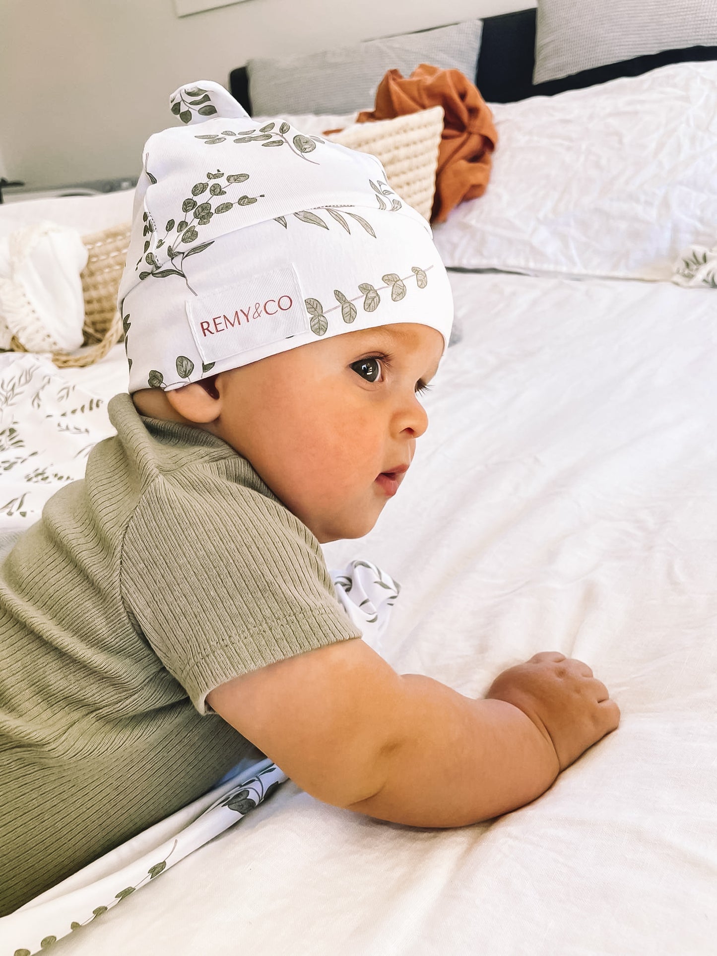 Organic Beanie - Eucalyptus