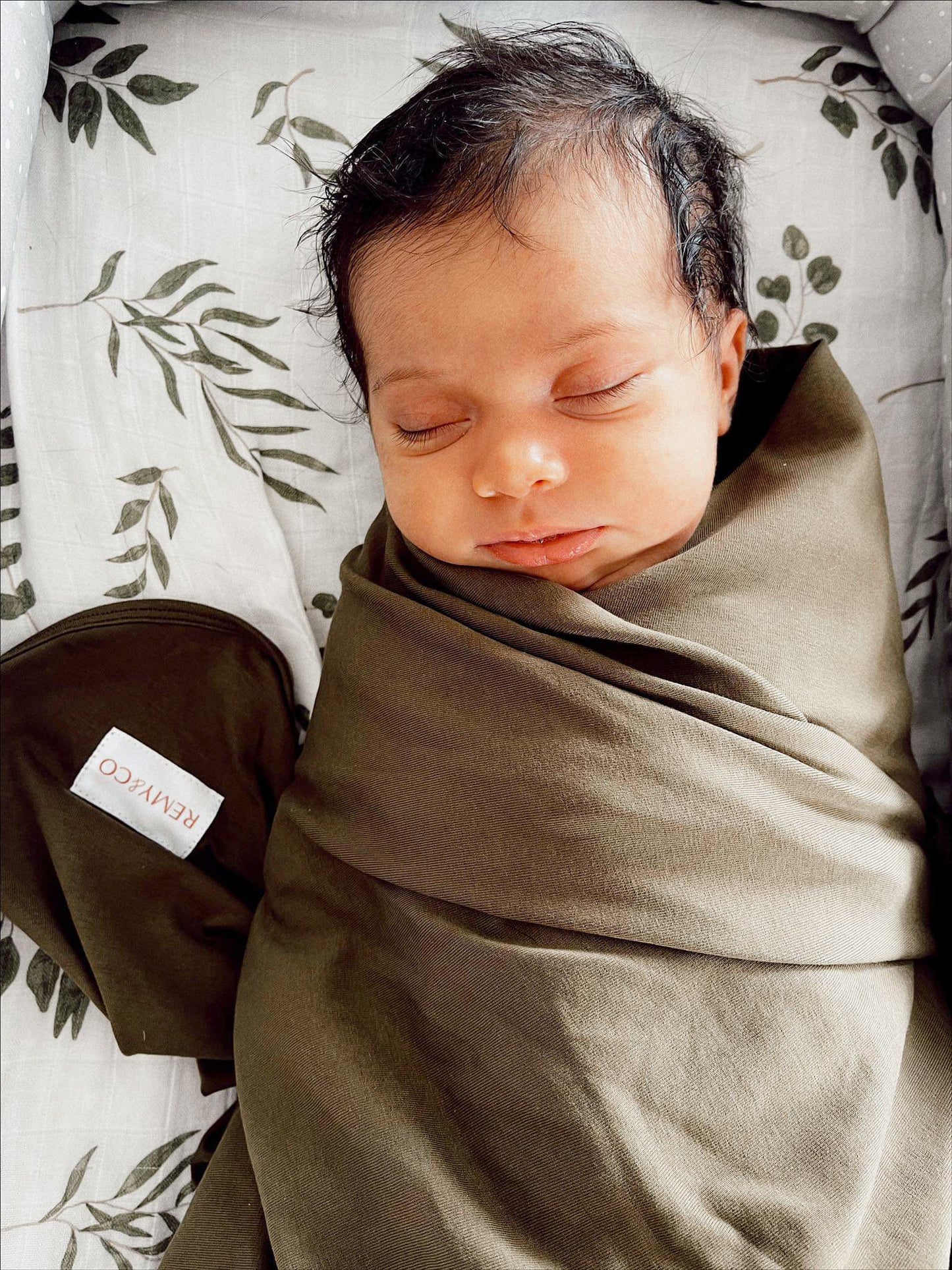 Organic Stretchy Swaddle - Olive