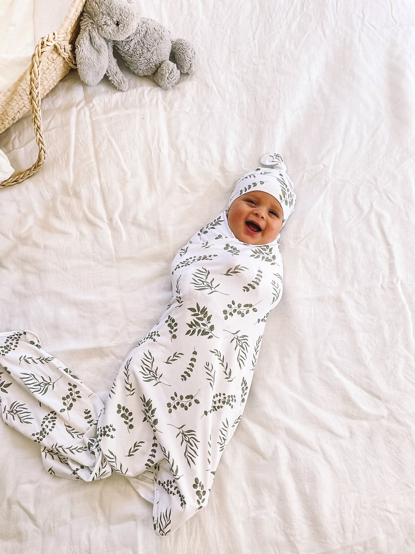 Organic Stretchy Swaddle - Eucalyptus