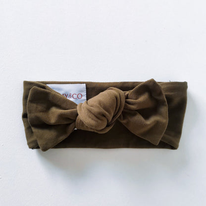 Topknot Headband - Olive